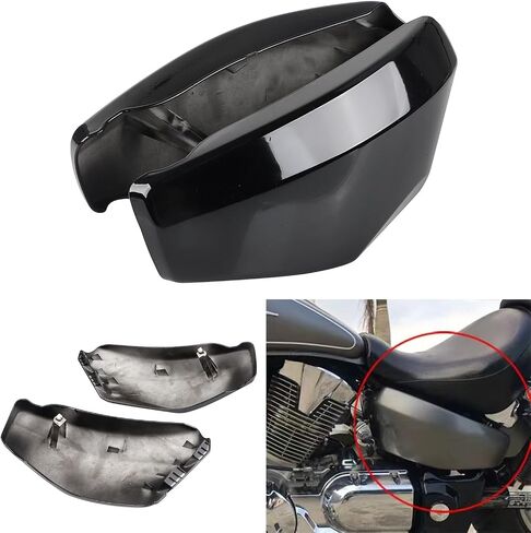 2 Pcs Chrome Side Battery Cover For H-onda VTX 1300 R/S/C/T VTX 1300 R/Retro VTX 1300 S/Spoke VTX 1300 C/Custom 1300 T/Tourer 2003-2009 in Saudi Arabia
