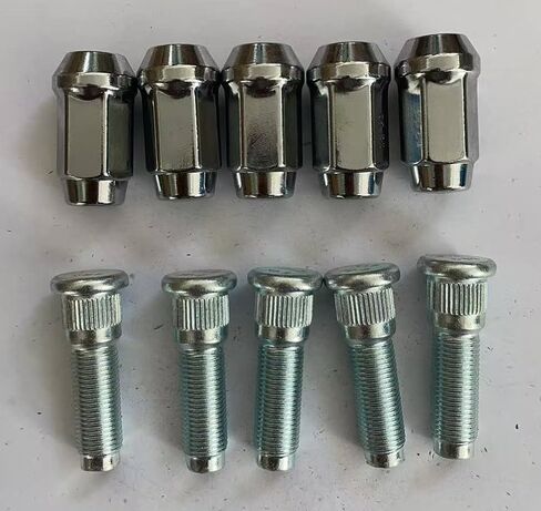 5pcs العجلة الأمامية العجلة stud 610-569 1/2-20 0.627 بوصة. Knurl 1.9 بوصة. طول مع بديل لعام 19 مم من جيب رانجلر JK ، رانجلر ، ليبرتي ، دودج نيترو in Saudi Arabia