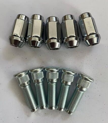 5pcs العجلة الأمامية العجلة stud 610-569 1/2-20 0.627 بوصة. Knurl 1.9 بوصة. طول مع بديل لعام 19 مم من جيب رانجلر JK ، رانجلر ، ليبرتي ، دودج نيترو in Saudi Arabia