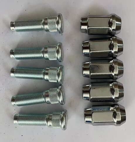 5pcs العجلة الأمامية العجلة stud 610-569 1/2-20 0.627 بوصة. Knurl 1.9 بوصة. طول مع بديل لعام 19 مم من جيب رانجلر JK ، رانجلر ، ليبرتي ، دودج نيترو in Saudi Arabia