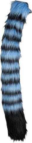 Tiger Ears and Tail Set, Blue Black White Stripes, Costume Accessories for Halloween, Role Play in Saudi Arabia