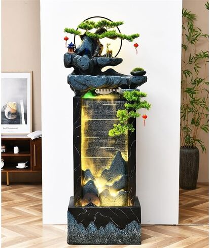 Decor Circulating Water Features Floor-Standing Fountains Fortune-attracting Feng Shui Ornaments for Living Room Home Accessories for Entryway in Saudi Arabia