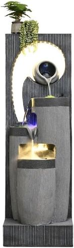 Decor Simple Flowing Fountain Circulating Water Ornaments Living Room Foyer Office Wealth Attraction Transportation Water Scenery Decoration for Entryway in Saudi Arabia
