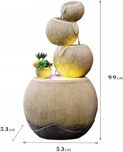 Decor Flowing Water Rockery Landscape Indoor and Outdoor Ornaments Creative Modern Fountain Home Decor Floor to Ceiling Circulation for Entryway in Saudi Arabia