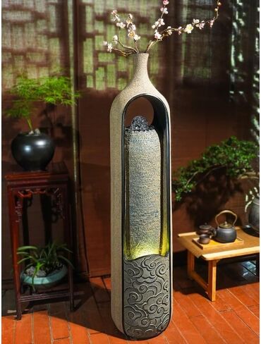 Decor Floor Feng Shui Ornaments Chinese Style Living Room Decoration Fountain Waterscape Opening Housewarming Gift for Entryway in Saudi Arabia