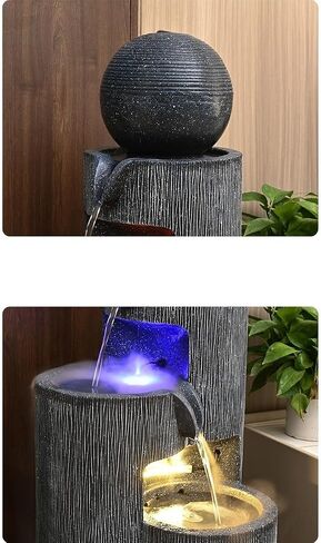 Decor Water Fountain Decoration, Modern Living Room Humidification Entrance Hall Wealth Attracting Decoration Floor to Ceiling for Entryway in Saudi Arabia