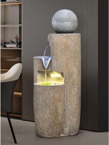 Decor Water Fountain Decoration, Modern Living Room Humidification Entrance Hall Wealth Attracting Decoration Floor to Ceiling for Entryway in Saudi Arabia