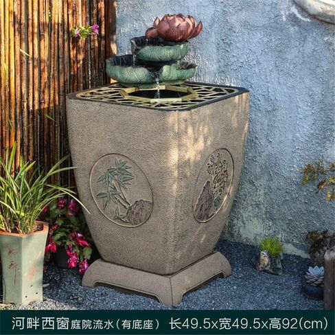 Decor Floor to Ceiling Landscape Decoration Indoor Living Room Balcony Outdoor Circulating Water Landscape Fountain for Entryway in Saudi Arabia