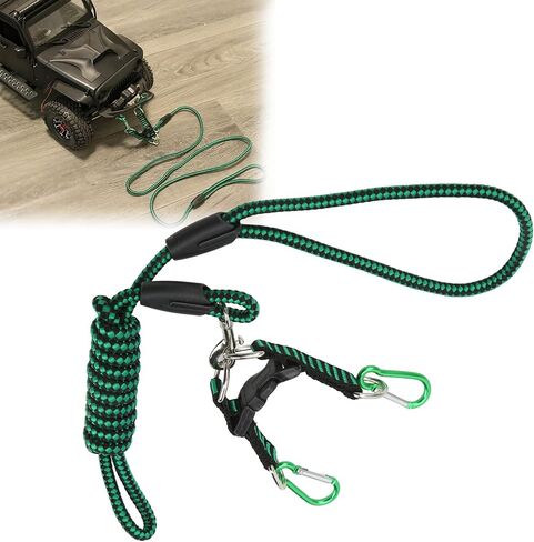 RC Car Nylon Traction Rope High Strength Durable Winch Recovery Strap with Hooks for 1/5 1/8 1/10 Scale Remote Control Cars Model Toys (Blue) in Saudi Arabia