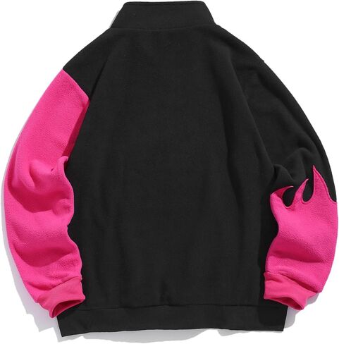 ZAFUL Men 1/4 Zip Sweatshirt Performance Long Sleeve Lightweight Sweater Mock Neck Pullover Tops (Black XL) in Saudi Arabia