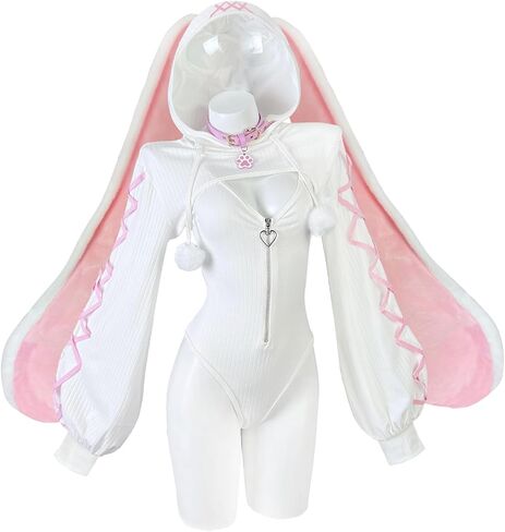 KORURACLUB Cosplay Sexy maid outfit Bunny Outfit cosplay women Animal Costumes Bunny Bodysuit in Kuwait