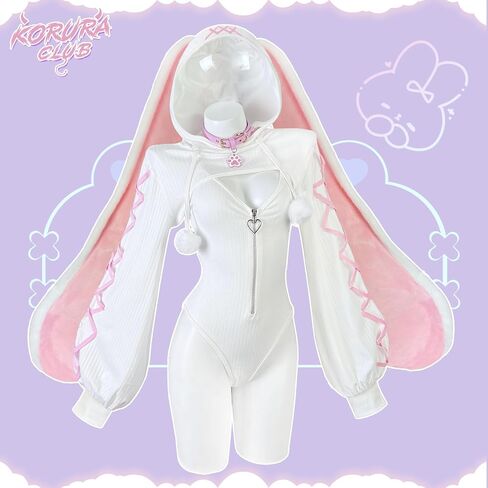 KORURACLUB Cosplay Sexy maid outfit Bunny Outfit cosplay women Animal Costumes Bunny Bodysuit in Kuwait