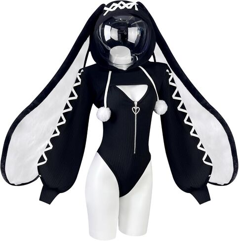 KORURACLUB Cosplay Sexy maid outfit Bunny Outfit cosplay women Animal Costumes Bunny Bodysuit in Kuwait