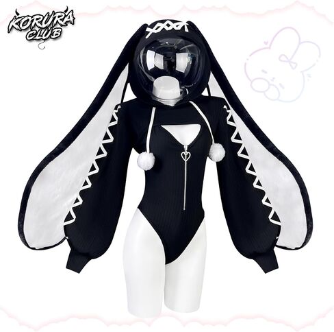KORURACLUB Cosplay Sexy maid outfit Bunny Outfit cosplay women Animal Costumes Bunny Bodysuit in Kuwait