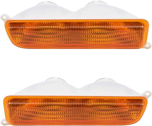 Brock Replacement Set Driver and Passenger Park Signal Front Mounted Lights Compatible with 1997-2001 Cherokee 55055143 55055142 in Saudi Arabia