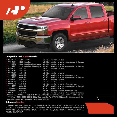 A-Premium Idle Air Control Valve IAC + Throttle Position Sensor TPS Compatible with Ford F-150/F-250 1986-1993, F-350 1988-1991, E-150 Econoline Club Wagon 1986-1993, E-250 Econoline 1986-1991 in Saudi Arabia