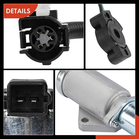 A-Premium Idle Air Control Valve IAC + Throttle Position Sensor TPS Compatible with Ford F-150/F-250 1986-1993, F-350 1988-1991, E-150 Econoline Club Wagon 1986-1993, E-250 Econoline 1986-1991 in Saudi Arabia