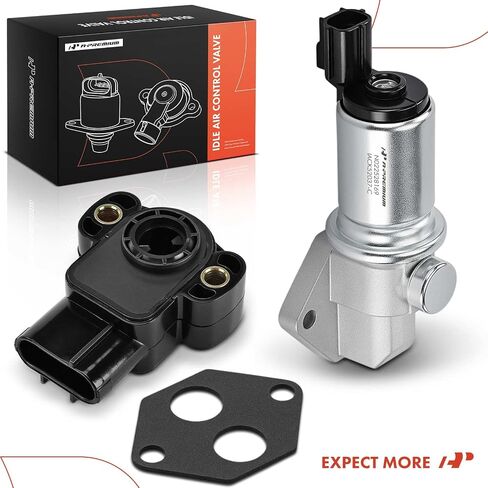A-premium idle control Valve IAC + Throttle position sensor tps متوافق مع فورد توروس 1997-1999 ، Ranger 2002-2003 & Mercury Sable 1997-1999 ، 3.0L in Saudi Arabia