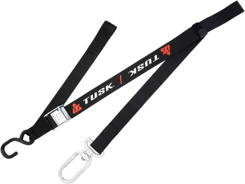 Tusk Motorcycle Swivel-Hook Carabiner Soft-Loop Tie Downs for Motocross Dirt Bikes Mountain Bikes ATV - Durable 1.5 Inch Nylon Premium Buckles Non Slip 1200lbs Max Load (2 Tie Downs) in Saudi Arabia
