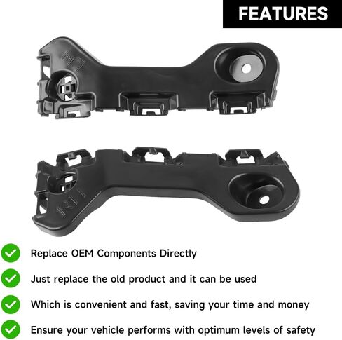 Front Bumper Bracket Bumper Retainer Support - Compatible for Ford Edge 2.0L L4 - Gas, 3.5L V6 - Gas, 3.7L V6 - Gas Limited, SE, SEL, Sport 2012 - 2014 - Replace Part BT4Z17C947A, BT4Z17C947B in Saudi Arabia