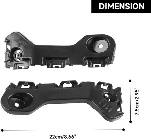 Front Bumper Bracket Bumper Retainer Support - Compatible for Ford Edge 2.0L L4 - Gas, 3.5L V6 - Gas, 3.7L V6 - Gas Limited, SE, SEL, Sport 2012 - 2014 - Replace Part BT4Z17C947A, BT4Z17C947B in Saudi Arabia