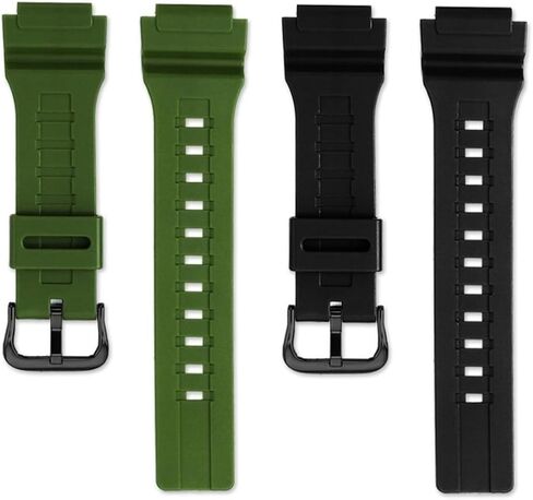 راتنجات سليكون راتنج 18 ملم ملائمة لـ Casio WS-1400H WS1300 WS-1500 W-737H AE-1500 MEN in Saudi Arabia