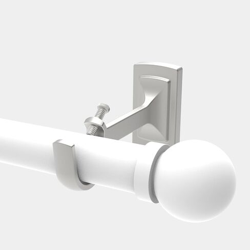 3 Pieces Heavy Duty Adjustable Curtain Rod Brackets, Hardware Curtain Rod Holders, Brushed Nickel Curtain Rod Hooks for Wall in Saudi Arabia