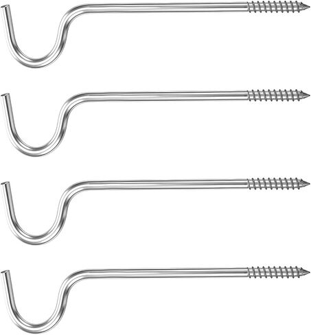 4 PCS Curtain Rod Support, 2-1/2 Inch Single Metal Curtain Rod Brackets for Wall without Screws, Wall Mounted Curtains Rods Holders Hardware for Bathroom Bedroom Livingroom Kitchen Office (Silver) in Saudi Arabia