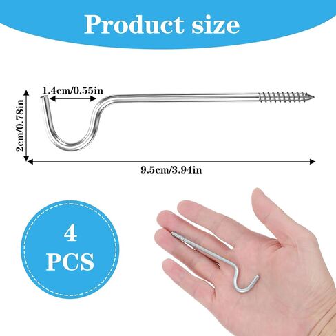 4 PCS Curtain Rod Support, 2-1/2 Inch Single Metal Curtain Rod Brackets for Wall without Screws, Wall Mounted Curtains Rods Holders Hardware for Bathroom Bedroom Livingroom Kitchen Office (Silver) in Saudi Arabia