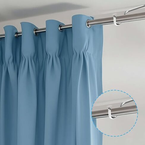 4 PCS Curtain Rod Support, 2-1/2 Inch Single Metal Curtain Rod Brackets for Wall without Screws, Wall Mounted Curtains Rods Holders Hardware for Bathroom Bedroom Livingroom Kitchen Office (Silver) in Saudi Arabia