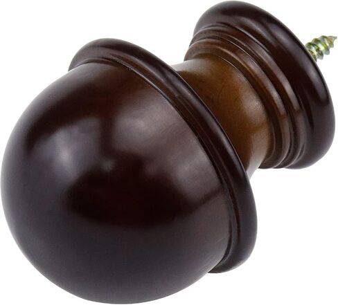 T Tulead Startain Rod Molders Wood Rod Bracket Head Brown Strapery Rod Rod Pack of 2 in Kuwait