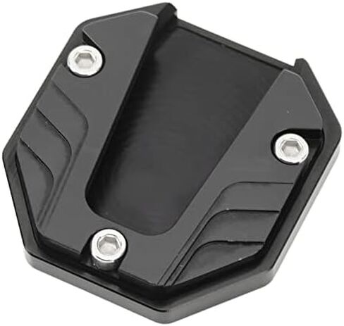 Motorcycle Kickstand Plate, Aluminium Alloy Side Stand Extension Plate High Strength Pad Support Accessory for Parking on Hot Pavement, Grass, Soft Ground and More in Saudi Arabia