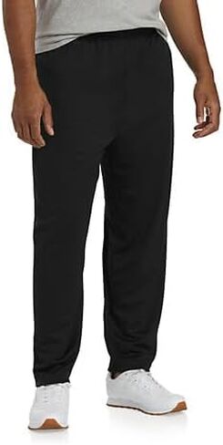 Reebok Big and Tall Performance Mesh Pants-Hem Pants Black 3XLT in Saudi Arabia