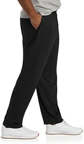 Reebok Big and Tall Performance Mesh Pants-Hem Pants Black 3XLT in Saudi Arabia