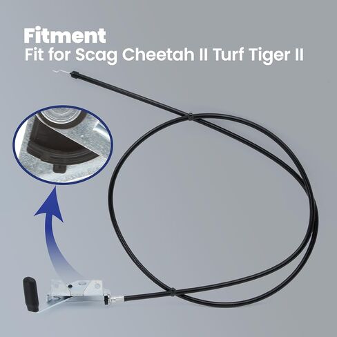 Astrosync Throwrottle and Cok Cable Fit for Scag Cheetah II Turf Tiger II ، Fair Myers Throttle & Choke Cable استبدال 481363 in Saudi Arabia