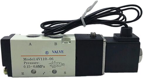 4V110-06 1/8 صمامات الملف اللولبي للهواء 2 الموضع 5 Port Pneumatic Control Valve DC12V DC24V AC110V AC220V (DC24) in Kuwait