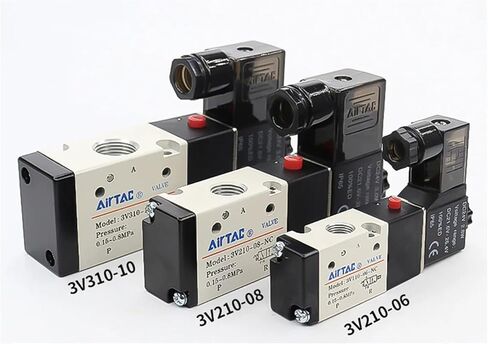 3v310-08/10 1/4 "3/8" Therad ملهى الملف اللولبي الصمام AC110V AC220V DC12V DC24V 3 Way Air Control Valve (AC220،3V310-08 NC) in Kuwait