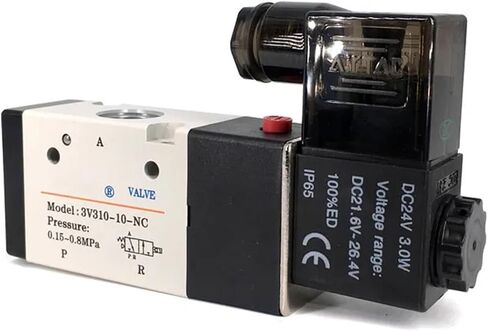 3v310-08/10 1/4 "3/8" Therad ملهى الملف اللولبي الصمام AC110V AC220V DC12V DC24V 3 Way Air Control Valve (AC220،3V310-08 NC) in Kuwait