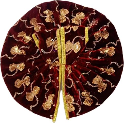 Laddu Gopal Dress l Ladoo Gopal Dress l Kanha Ji Dress (Set of 6 Poshak) Size 0 1 2 3 4 5 6 (Winter Velvet, Size 5) in Saudi Arabia