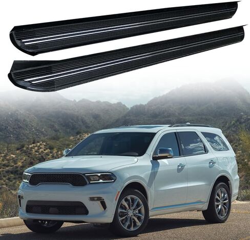 Fixed 2PCS Running Board fits Dodge Durango 2018-2025 Side Step Protect Bar Pedal Nerf Bars Accessories w/Brackets in Saudi Arabia