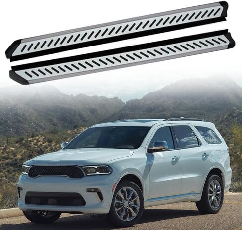 Fixed 2PCS Running Board fits Dodge Durango 2018-2025 Side Step Protect Bar Pedal Nerf Bars Accessories w/Brackets in Saudi Arabia