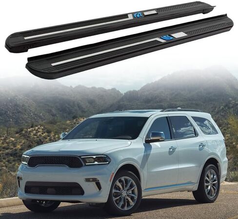 Fixed 2PCS Running Board fits Dodge Durango 2018-2025 Side Step Protect Bar Pedal Nerf Bars Accessories w/Brackets in Saudi Arabia