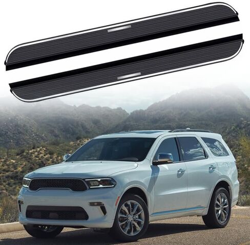 Fixed 2PCS Running Board fits Dodge Durango 2018-2025 Side Step Protect Bar Pedal Nerf Bars Accessories w/Brackets in Saudi Arabia