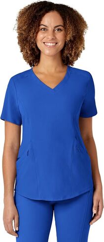 Renew Women's V-Neck Top, Royal, XL in Saudi Arabia
