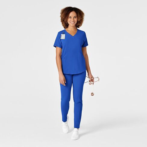 Renew Women's V-Neck Top, Royal, XL in Saudi Arabia
