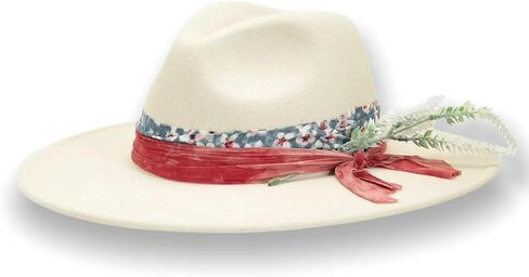 قبعة عتيقة عريضة الحافة فيدورا - قبعة مصنوعة يدويًا للرجال والنساء in Kuwait