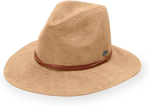 Wallaroo Hat Company Women Telluride Fedora - UPF 50+ حماية من أشعة الشمس ، قبعة شمس واسعة ، قابلة للتعديل ، قابلة للتعديل ، متوسطة الحجم in Saudi Arabia