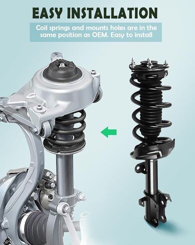 SCITOO Front Shock Absorber Assembly Fit for 2007-2012 for Acura RDX, Complete Shock and Strut Assembly Kit Fit for 172492 172491 2PCS in Saudi Arabia