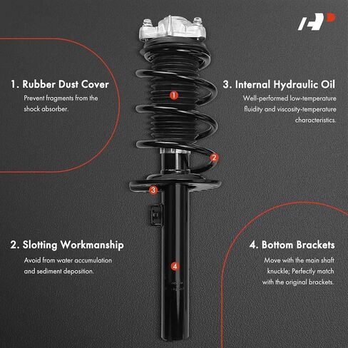 A-Premium Front Pair (2) مجموعة كاملة من الدعامة والملف التوافق مع BMW G01 Series X3 2019 2020 2021 2022 ، سائق ومسافر ، استبدل# 18-920814 in Saudi Arabia