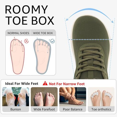 STQ Wide Toe Box Shoes Womens طوال اليوم نظام دعم الراحة أحذية رياضية العظام 6-9.5 الولايات المتحدة in Kuwait